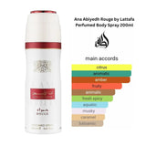 Ana Abiyedh Rouge 200ml Deodorant Body Spray Lattafa
